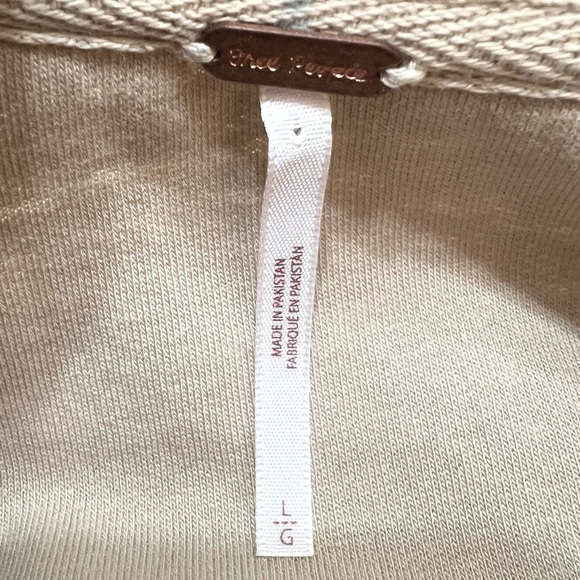 Free People Ruby Ombre Stripes Oversized Cotton Flannel Shacket Coat Women Large - Picture 12 of 13